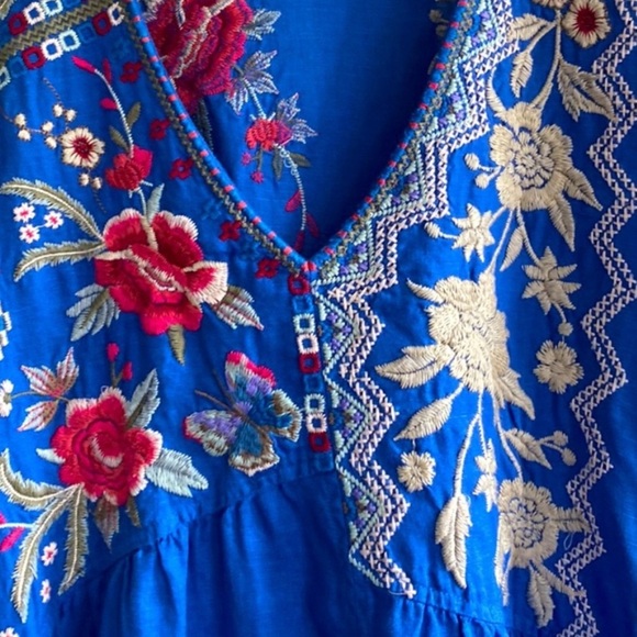 Johnny Was Florence extremely heavily embroidered AsymmetricalTunic Dress NWT - Picture 7 of 10